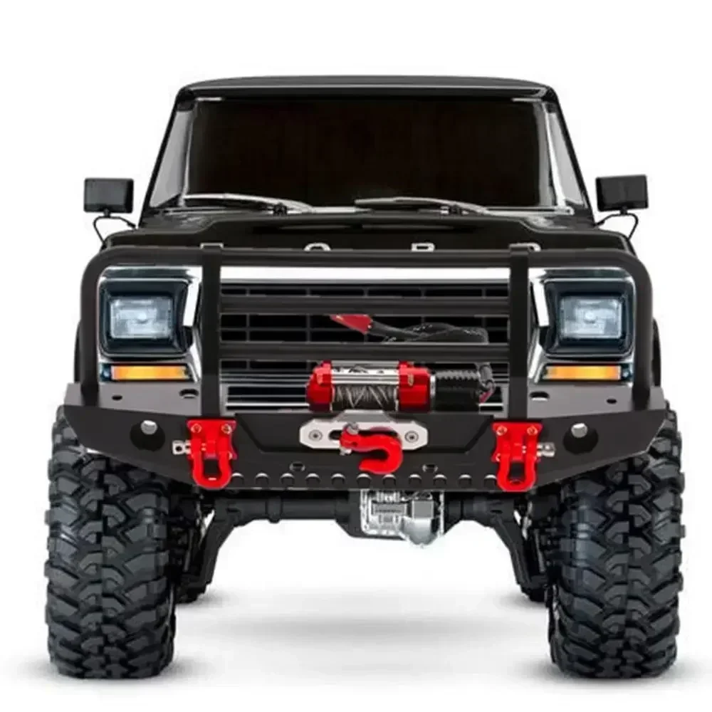 Amortecedor de metal com guincho 2 luz led receptor controle remoto para TRX-4 trx4 trxs axial scx10 rc crawler peças do carro