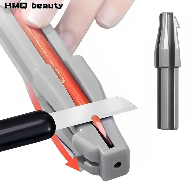 Novo design apontador de lápis de sobrancelha portátil ferramenta de afiação de lápis cosmético maquiagem profiler caneta ferramentas e acessórios de maquiagem