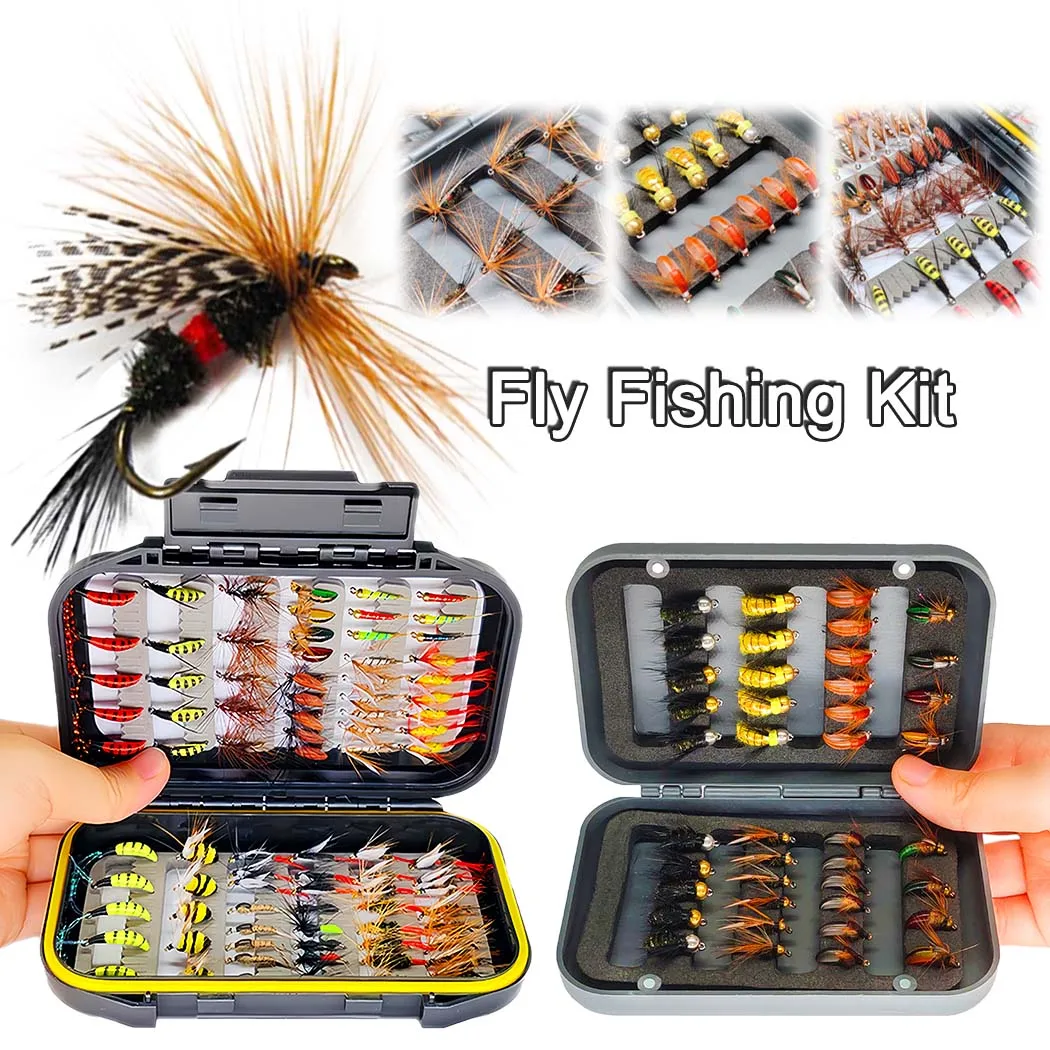 مجموعة طعوم صيد السمك 24-84 قطعة، طُعم جاف، مناسب لسمك السلمون المرقط والجهير، طُعم جاف مناسب لسمك السلمون المرقط والسلمون #1