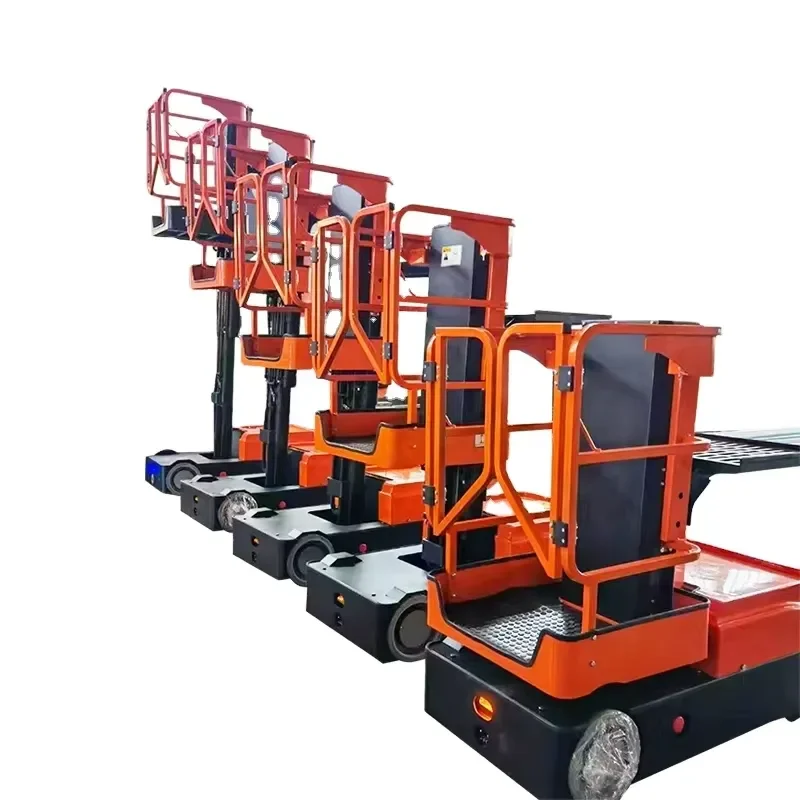YWM Certificate Electric Lift Truck Mobile Man Lifters Stock Picker Aerial Platforms
