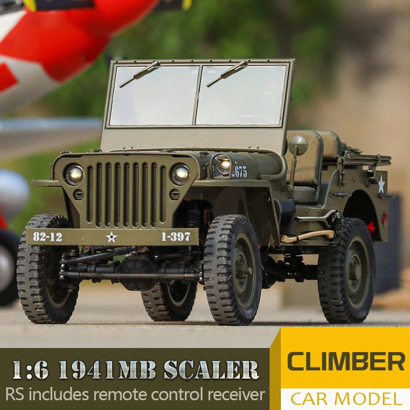 Fms1:6 Climber Like Real Willis Super Large Rc Remote Control Off-road Climbing Model Four-wheel Drive Electric Send Kids