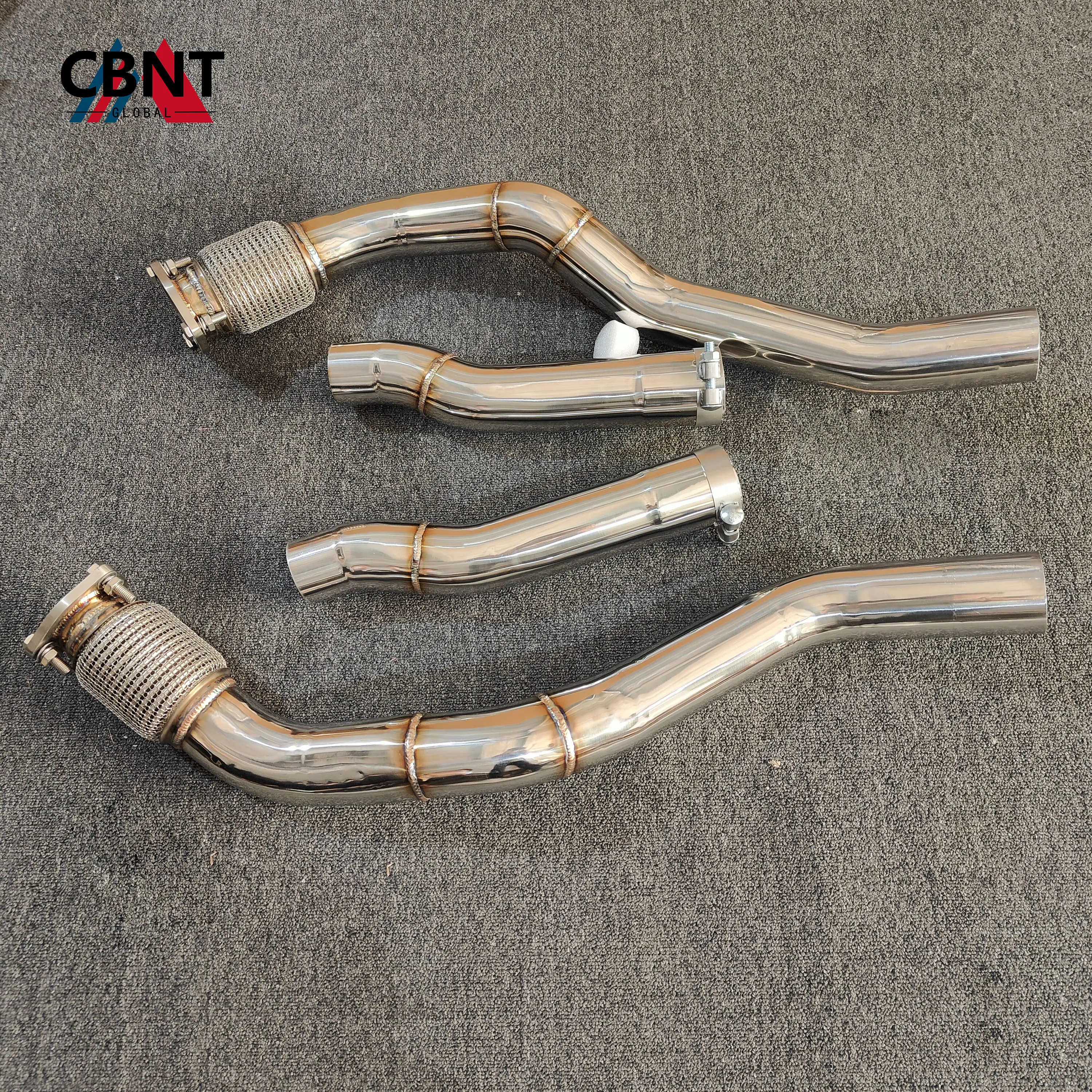 CBNT Exhaust Front Pipe Performance SS304 Stainless Steel Car Accessories Exhaust-pipe for Audi RS5 B8