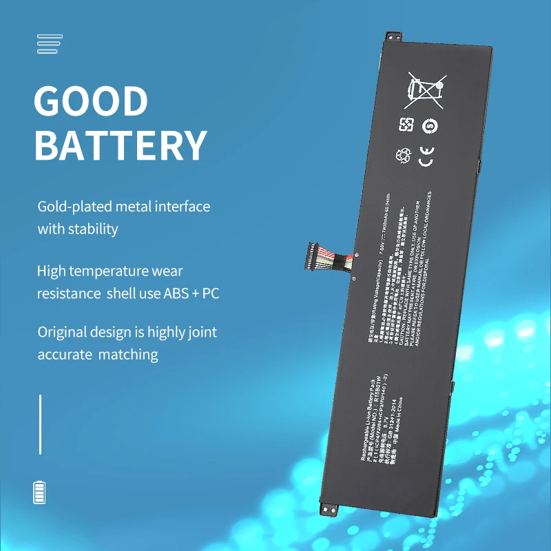 SOMI R15B01W New Laptop Battery For Xiaomi Pro 15.6" GTX TM1701 Series Notebook 7.6V 7900mAh 60.04WH Free Tools
