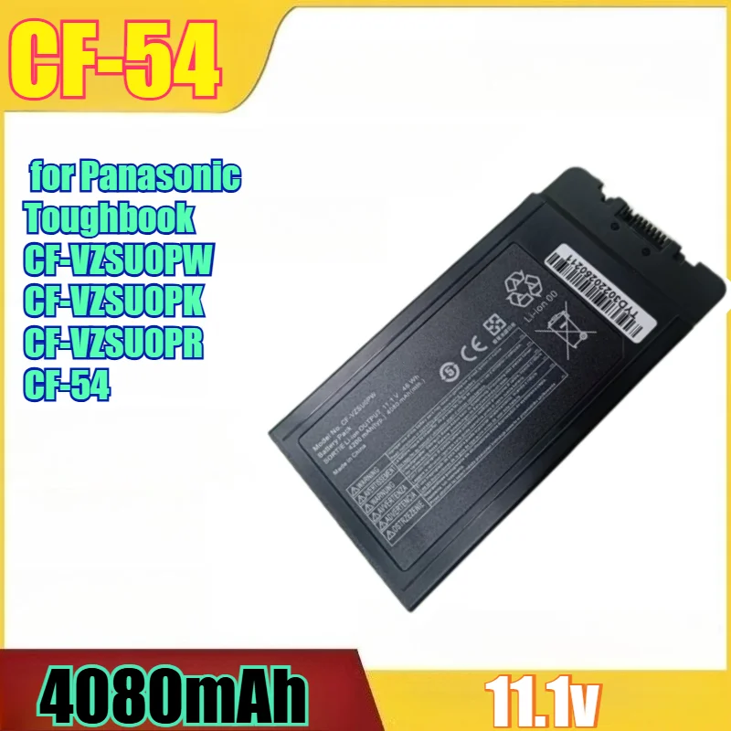 

4080mAh High Capacity Li-ion Laptop Battery Replacement for Panasonic Toughbook CF-VZSU0PW CF-VZSU0PK CF-VZSU0PR CF-54 Notebook