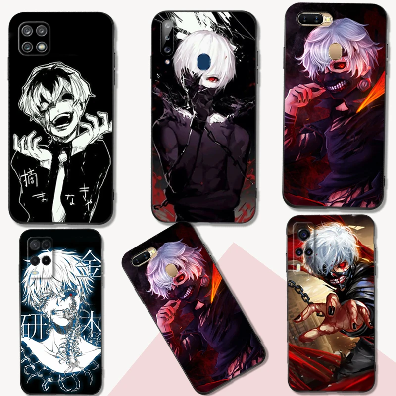 Black Tpu Case For OPPO Reno 6 5 3 4 4Z 4F SE 5F 5Z PRO PLUS lite 6 6z  4G 5G Tokyo Ghoul Anime