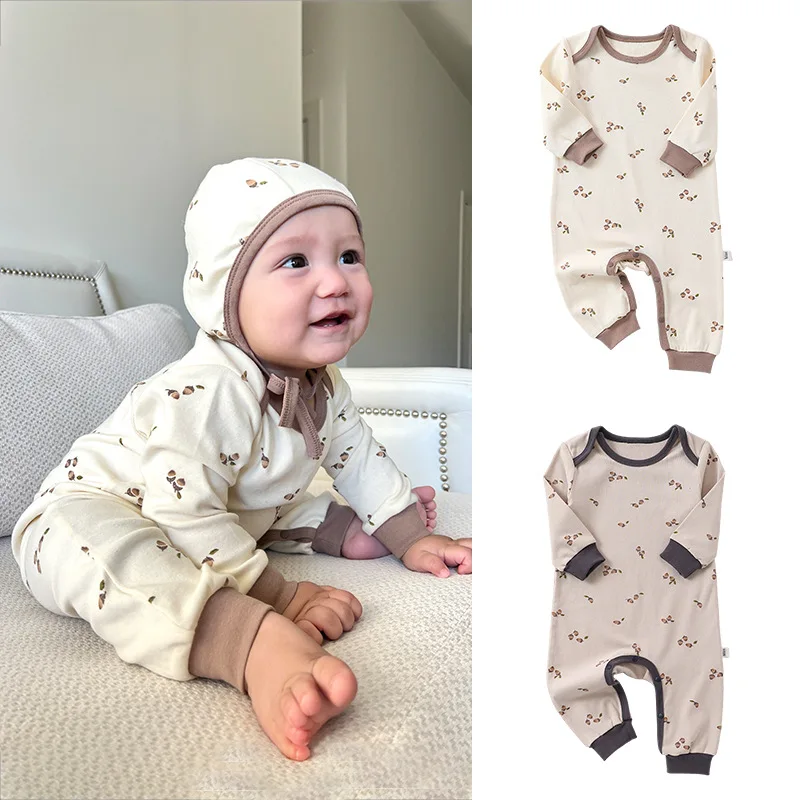 0-24M Newborn Kid Baby Boy Girl Clothes Spring Summer Cotton Baby Romper Long Sleeve Stretch Jumpsuit Cute Outfit