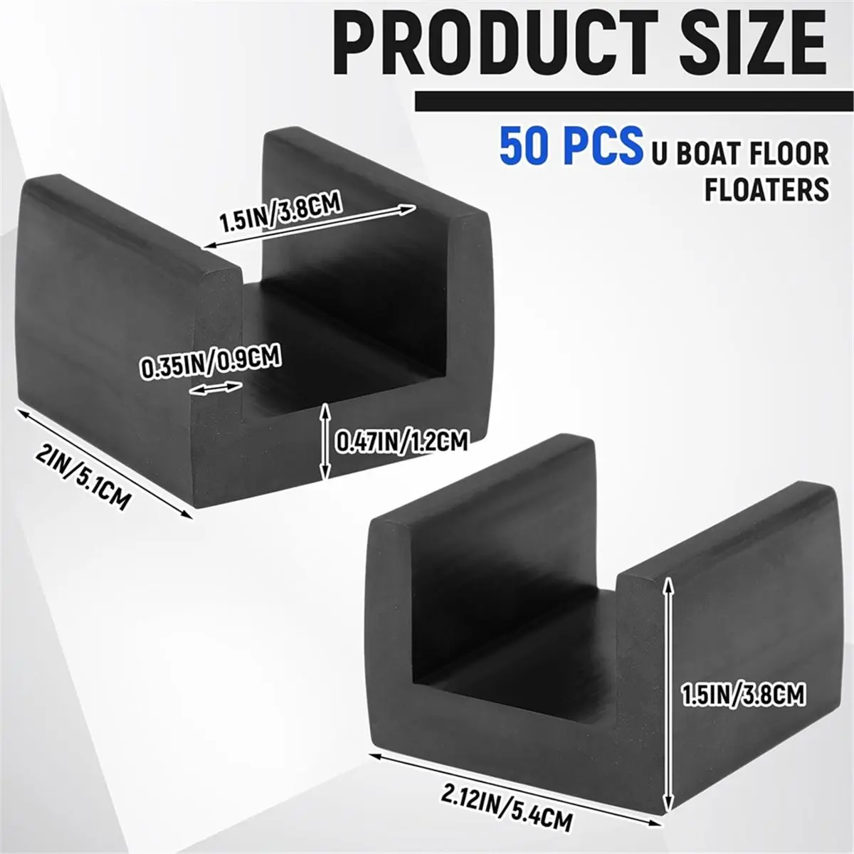Pavimento per barca a U da 10 pezzi, disaccoppiatore per pavimento con isolatori in gomma, clip di isolamento acustico per blocco del suono del pavimento