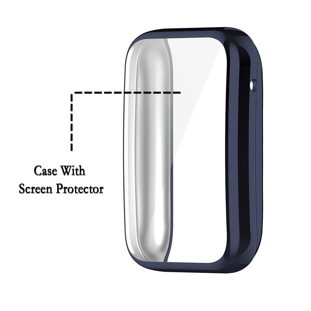 TPU Case For Xiaomi Band 7pro Screen Cover Durable And Soft Watch Protective Shell With Screen Protector