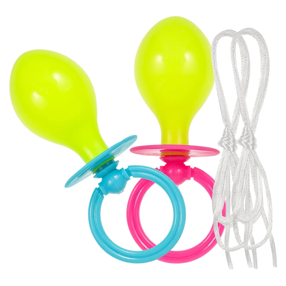 

2 Pcs Large Fake Pacifier Adult Costume Accessories Cosplay Accessory Plastic Party Prop