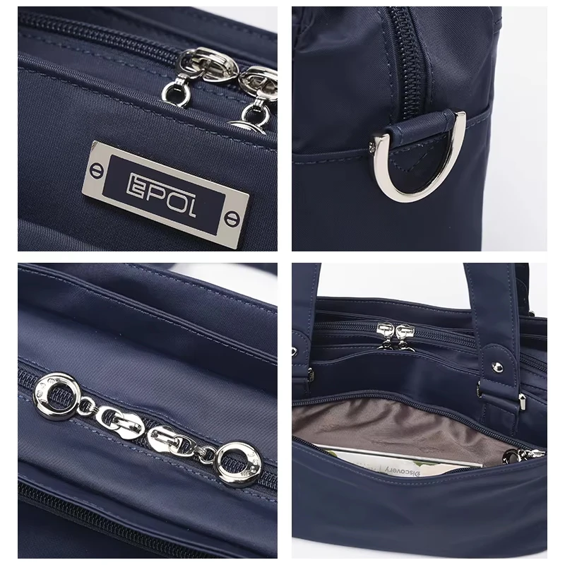 Epol Women's Handbags Large Capacity Travel Elegant Oxford Cloth Shoulder Bag 2025 Trend Casual High Quality Fashion Bags 7222