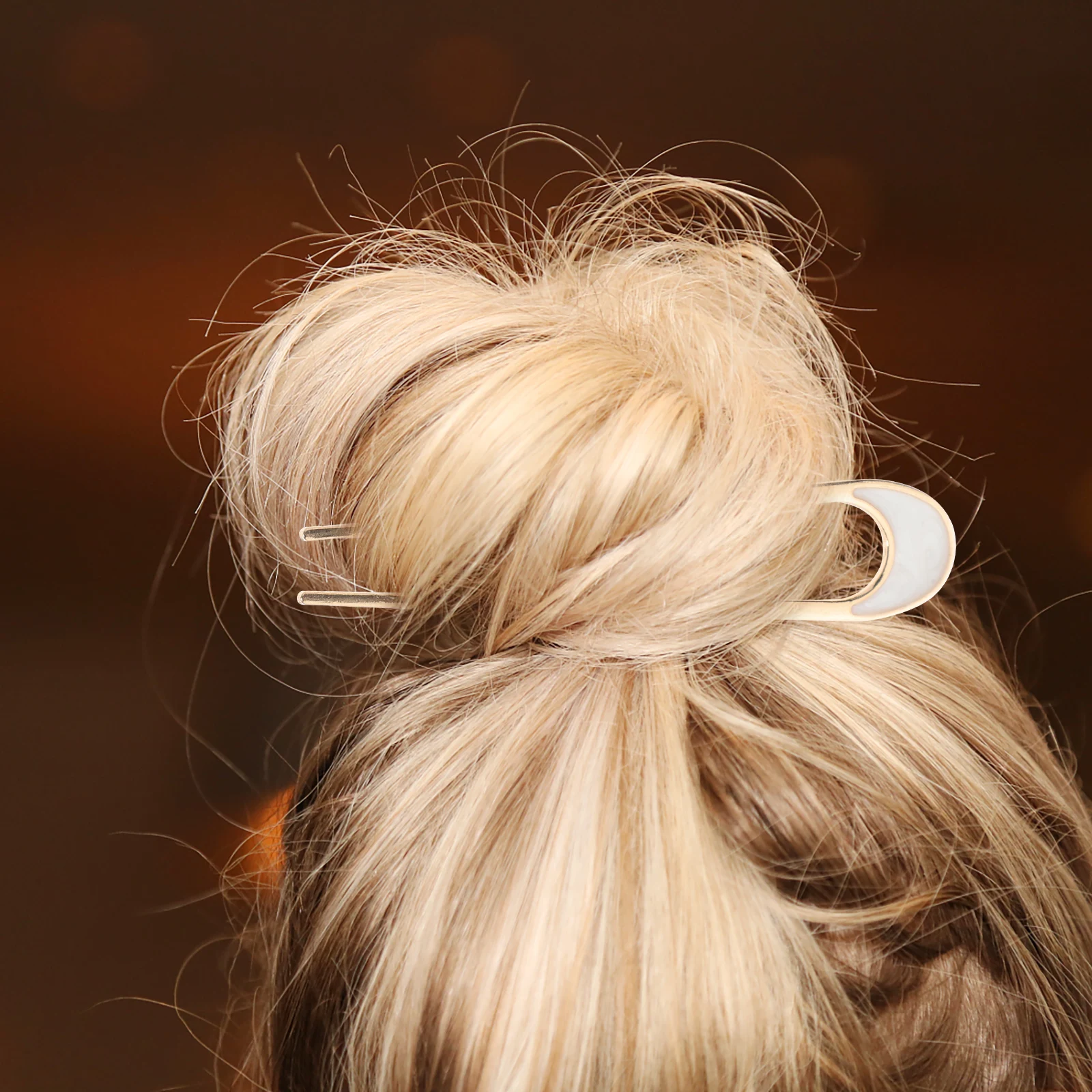 

2Pcs U-Shaped Hair Pins Metal Vintage Hairstyle Accessories Elegant Chignon Pin French Ornaments for Women Hair Sticks