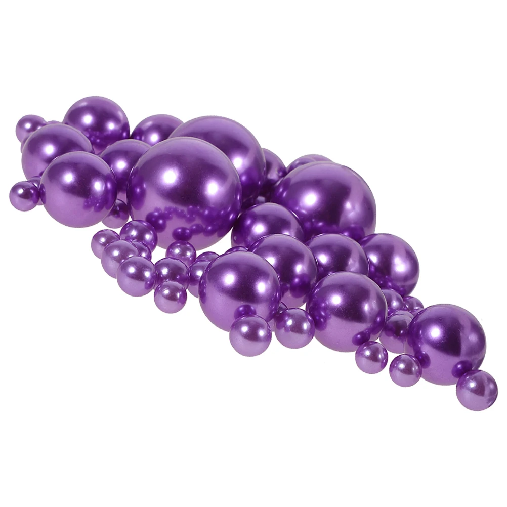 

110pcs Pearl Decorative Beads Vase Filler for Wedding Party Christmas DIY Crafts ABS Material