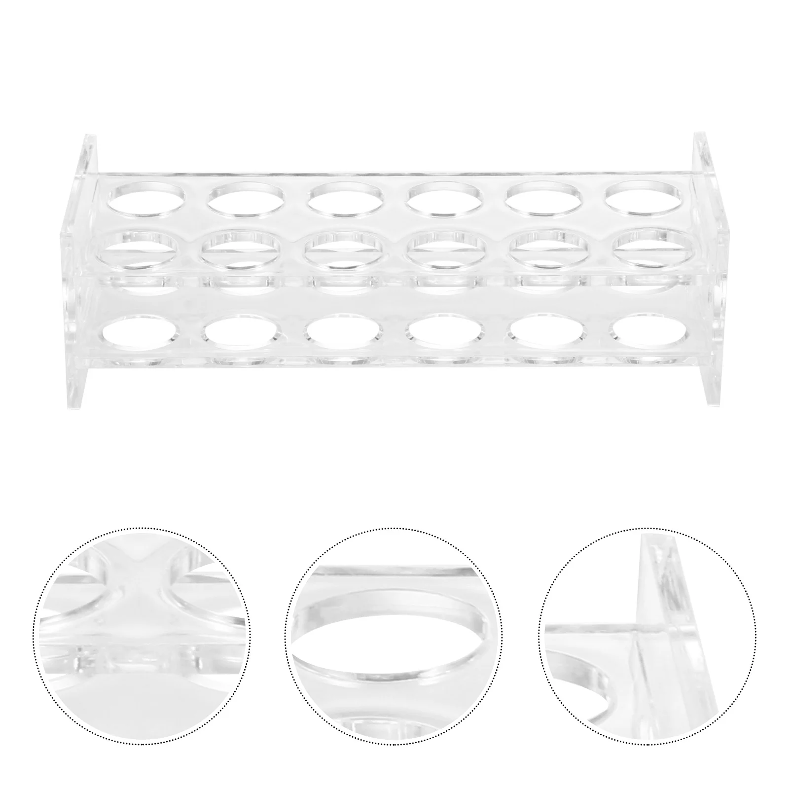 6/12 Hole Acrylic Shot Glass Holder Transparent Cup Show Rack Rack Whisky Cup Serving Tray Decorative Serving Tray