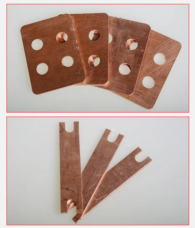 Customized H62 Copper Plated Silver Ear Wire Connector Terminal Copper Sheet 750pcs