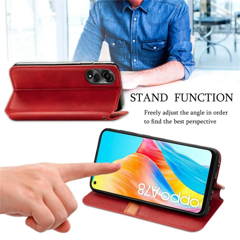 Reno 11 Pro 11F 12F 12 5G Luxury Case For OPPO Reno 10 Pro Plus Leather 360 Protect Shell Reno 11F 11 F 12 Pro Wallet Book Cover