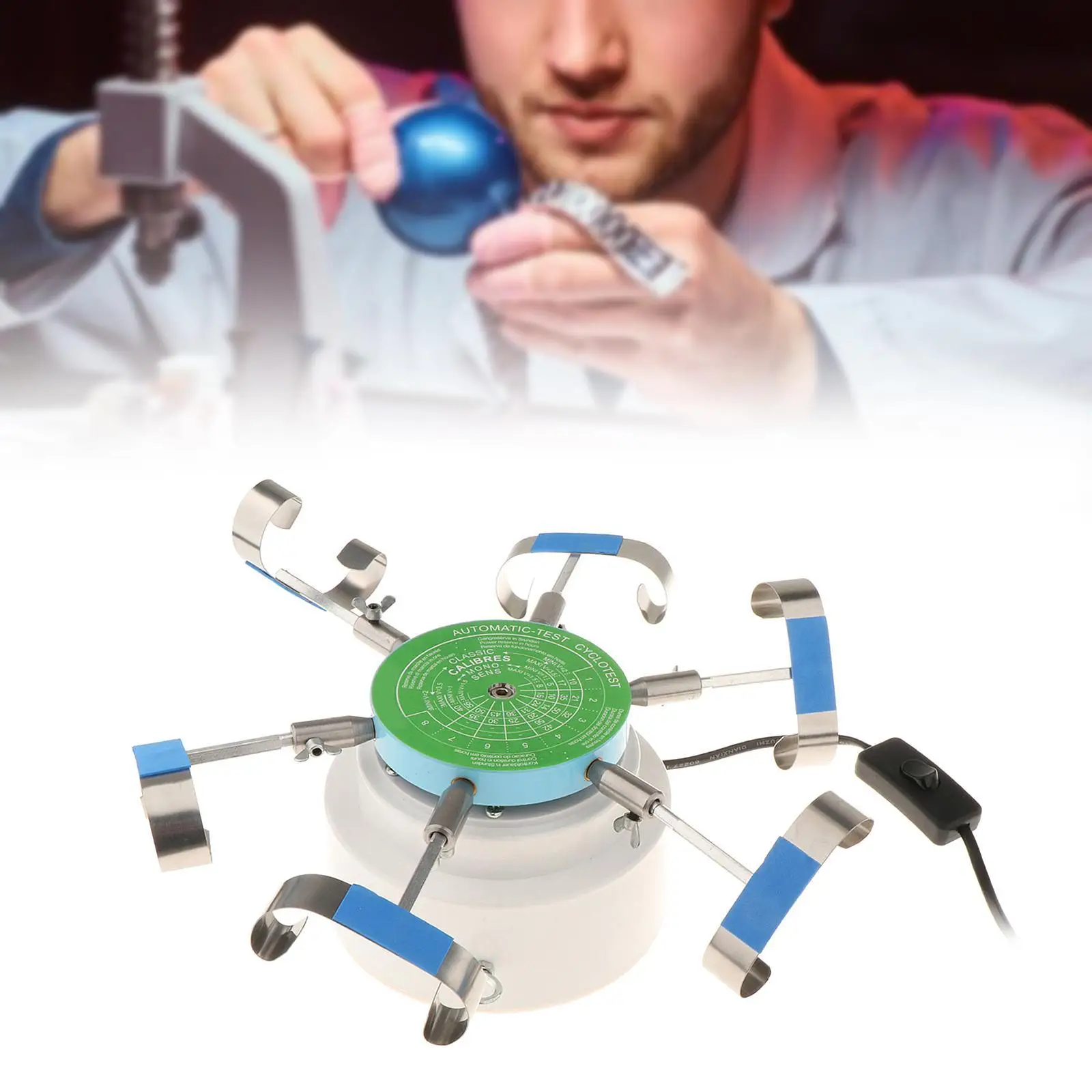 Automatic Watch Tester Watch Test Machine for DIY Device 110V Rotation Meter Detector Watch Winder Watchmaker Repairing Tool