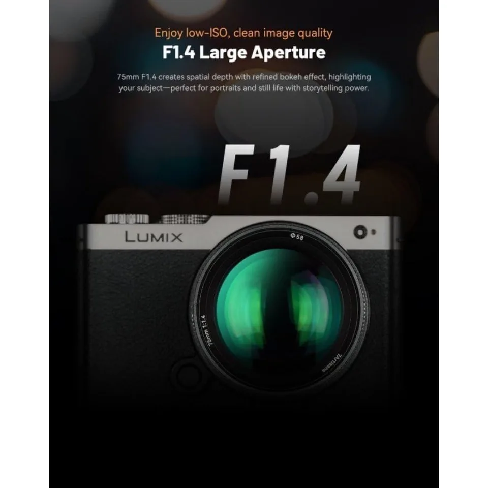 

Объектив 7artisans 75mm F1.4 для полнокадровых камер с большой апертурой, мягкий ночной боке, улучшенный эффект боке для L-крепления, Canon RF, Nikon Z, Sony E
