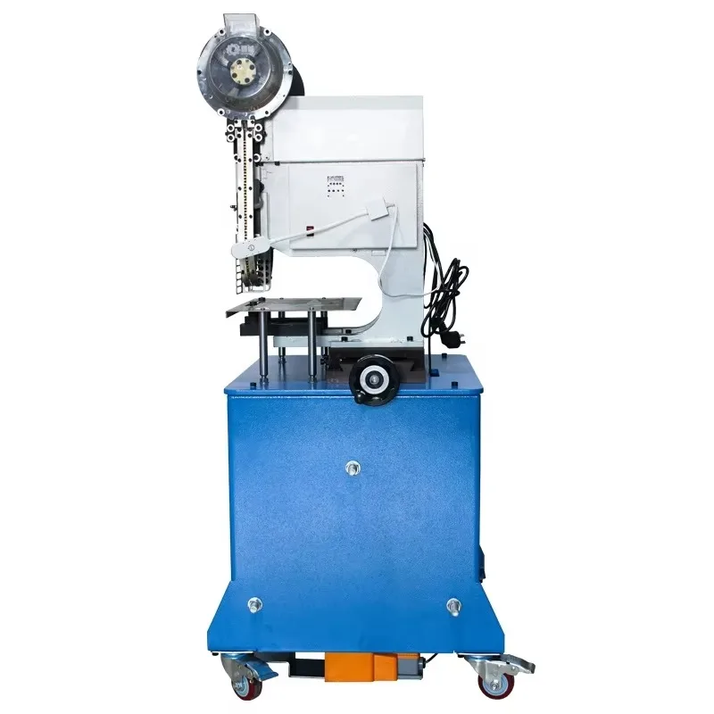 Automatic Adjustable Hole Distance Electric Twin-heads Eyelet Attaching Machine