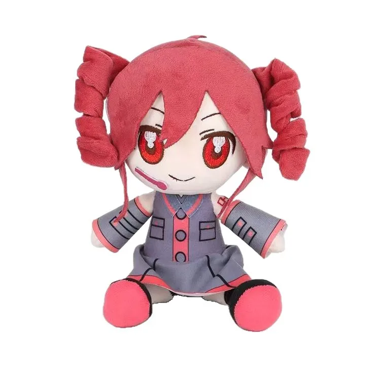 Teto Fanren – poupée en coton bidimensionnelle, animation, chanteur virtuel entourant, poupée en peluche de dessin animé mignon, Support de pose de bonnes choses
