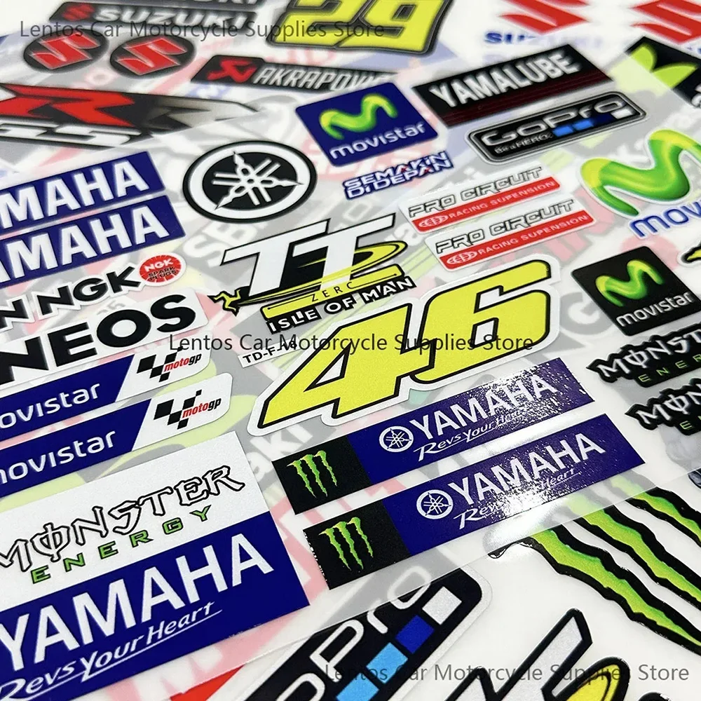 Motorcycle Modification Stickers Car Decoration Reflective Stickers for Yamahas Honda Suzuki Dirt Bike Helmet Waterproof Decals