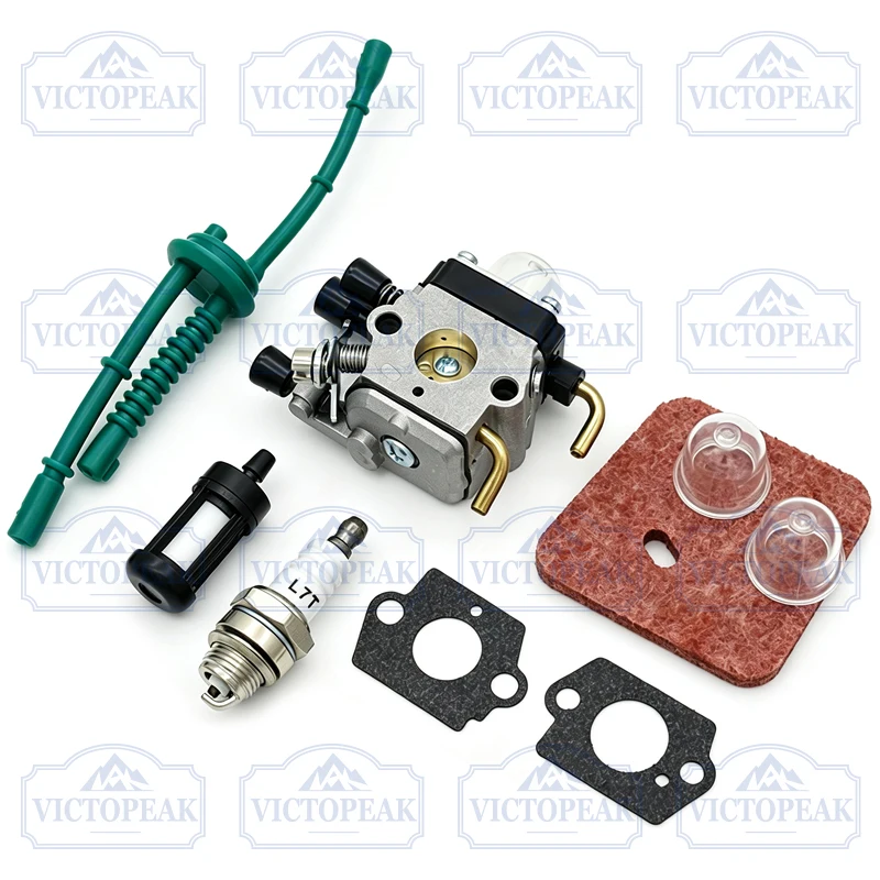 Brush Cutter Carburetor Spark Plug Kit For FS38 FS45 FS46 FS55 FS74 FS75 FS76 FS80 FS85 Grass Trimmer Replacement Parts