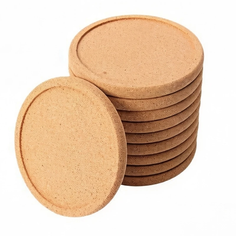 Handgefertigtes Untersetzer-Set aus Bio-Kork, geeignet für Restaurants und Cafés, 3 x – Detail 1