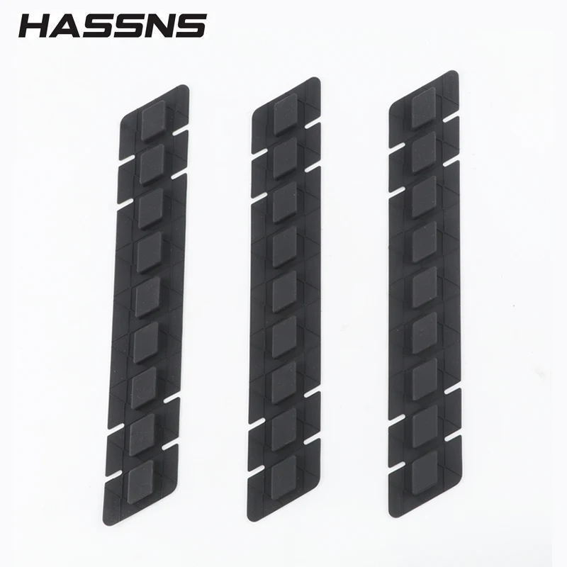 HASSNS Bicycle Silica gel Stickers Chainstay Current Chain Protection Decals Mtb Adhesive Tape Bike Frame Protector