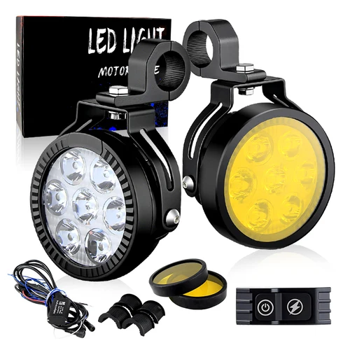 Foco de luz LED de trabajo de 4,5 "", luces antiniebla, lámpara de conducción de 100W para BMW R1200GS R1250GS F800 F850 F900 motocicleta SUV ATV UTV camión