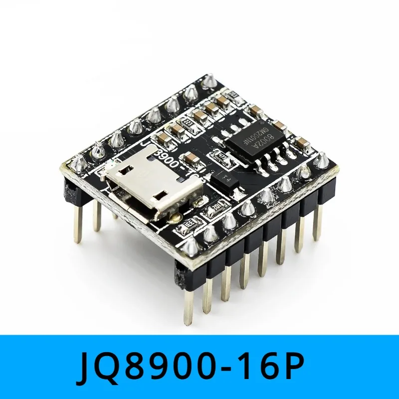 JQ8900-16P Voice module chip customized music intelligent voice broadcast USB serial port MP3 recognition module JQ8900-16P