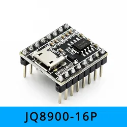 JQ8900-16P Voice module chip customized music intelligent voice broadcast USB serial port MP3 recognition module JQ8900-16P