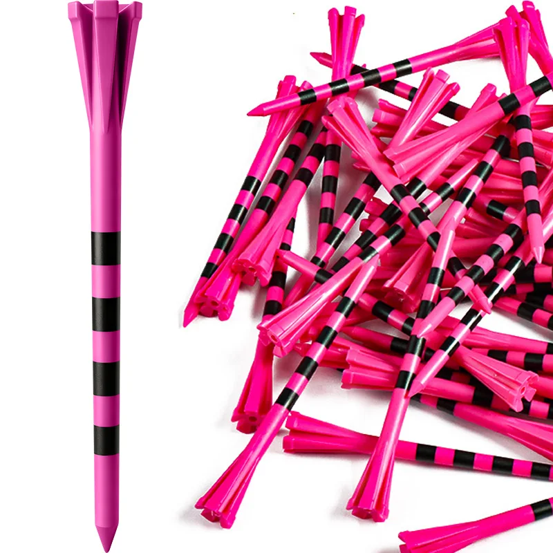 Extra lange plastic golftees van 4 inch, voordelige verpakking van 30 stuks voor drivers, hoge zichtbaarheid, hoge tees met 5-tandige bovenkant voor stabiele hoogte.