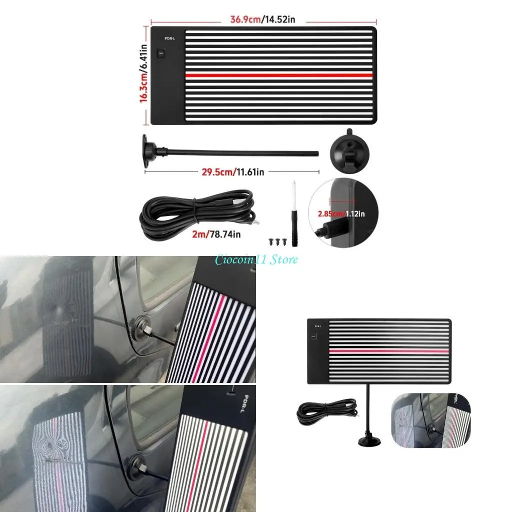 

Y1UB LED Light Line Testing Board Dent Repair Tool Removal Lamp Reflectors Car Dent Removal Lamp Reflectors