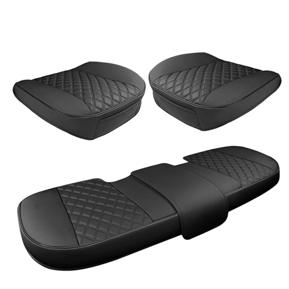 1Set Car Without Backrest Four Universal Seat Cover Rear Seat Cushion Car Seat Protector Cover for Most Cars SUV