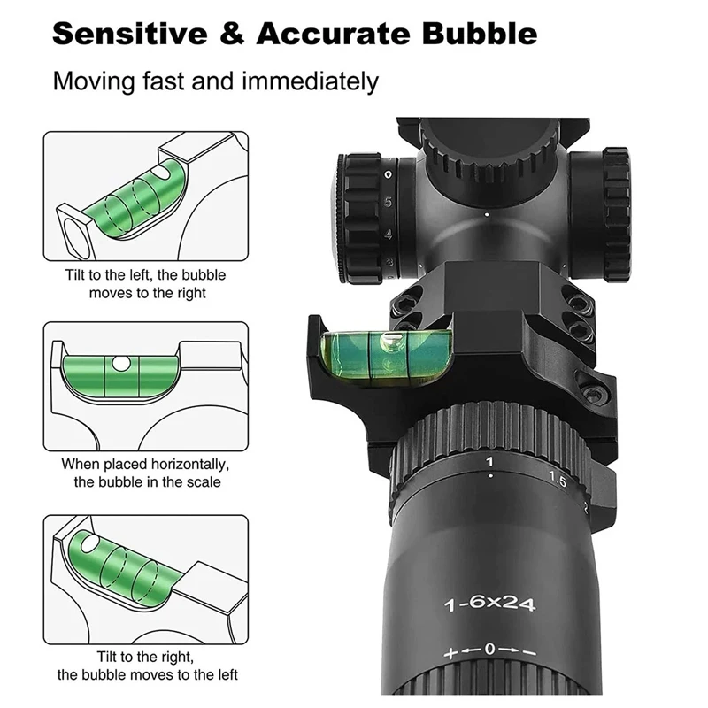 Rifle Scope Spirit Bubble Level W/ Ring Mount Holder For 1