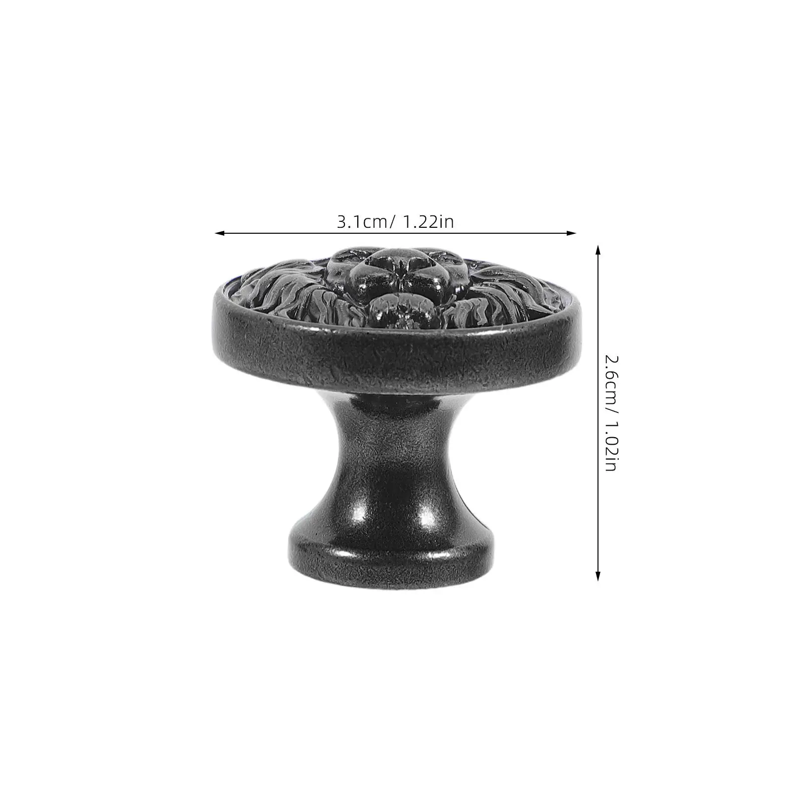 3Pcs Lion Head Knob Zinc Alloy Artistic Cabinet Handle for Wardrobe Dresser Drawer Furniture Retro Elegant Decor