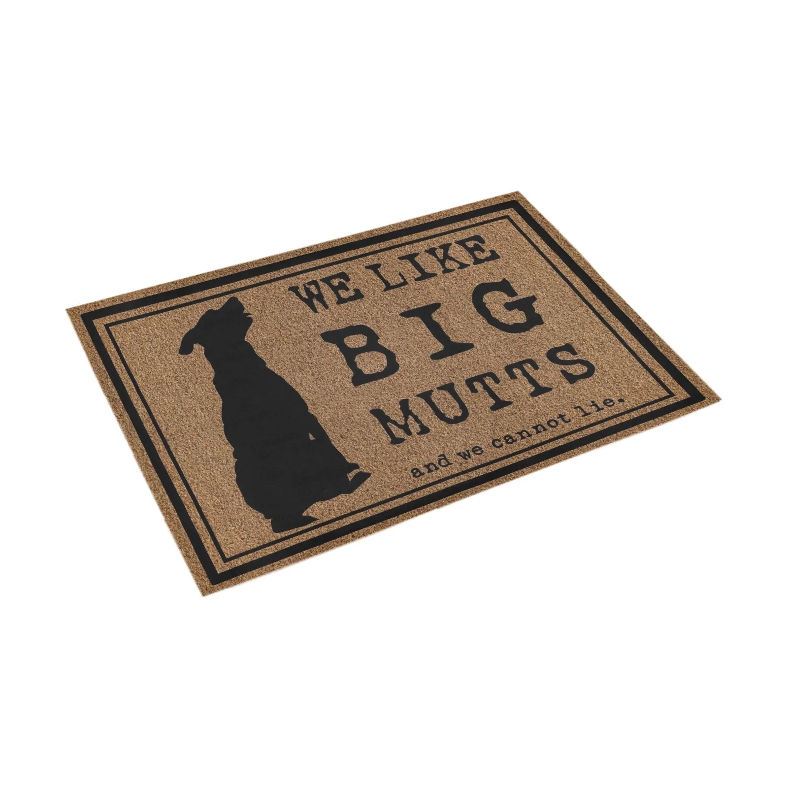 Welcome Doormat We Like Big Mutts and We Cannot Lie Door Mat Rubber Non-Slip Entrance Rug Floor Door Mats Funny Home Decor