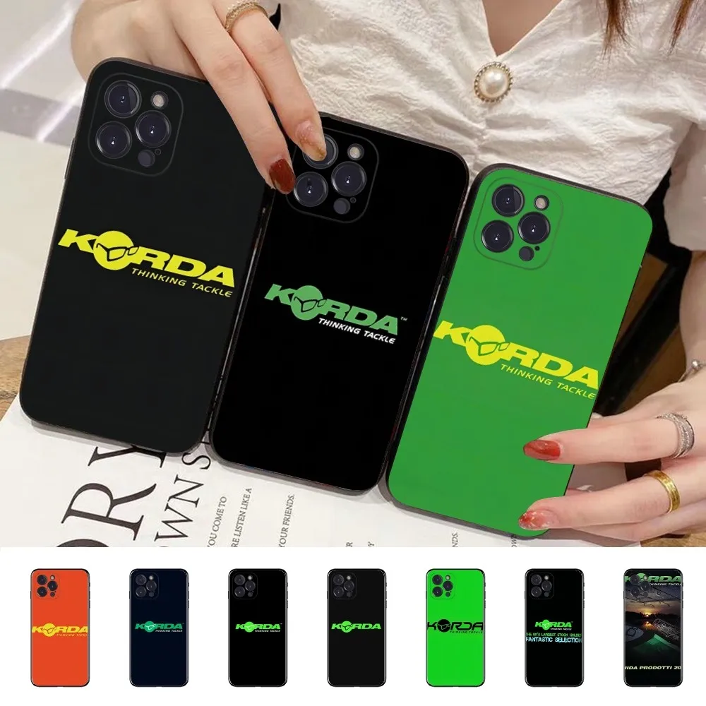 K-Korda Fishing Tackle Phone Case Silicone Soft for iphone 16 15 14 13 12 11 Pro Mini XS MAX Plus X Cover