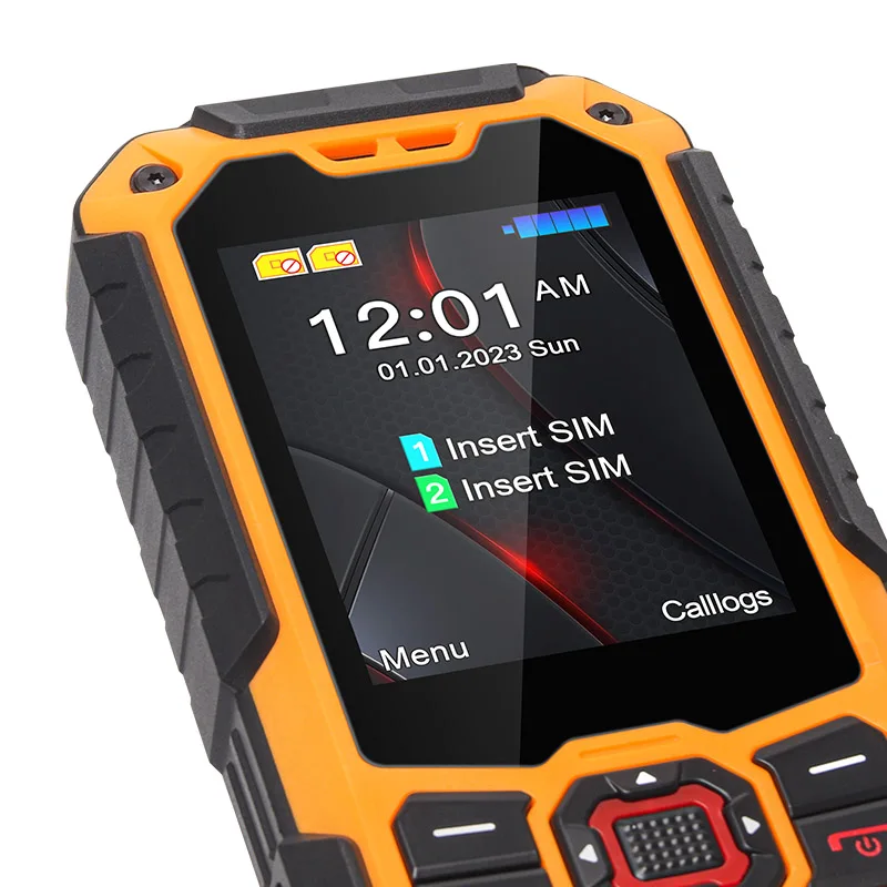 UNIWA S9 4G Feature Phone 2.4 Inch IP68 Waterproof SOS button 3W Big Loudspeaker LED Light 3000mAh Rugged Cell Phones Low Price
