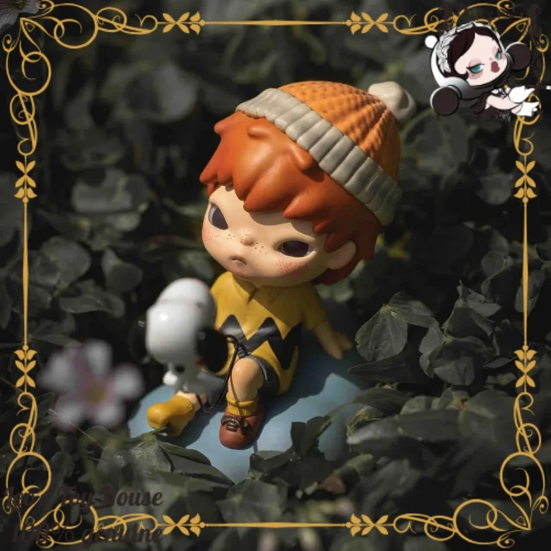 Exclusive POP MART Hirono x Snoopy Figure \ Hirono x Qoo Blushing Cheeks Figure Limited Collab Art Figure Gift