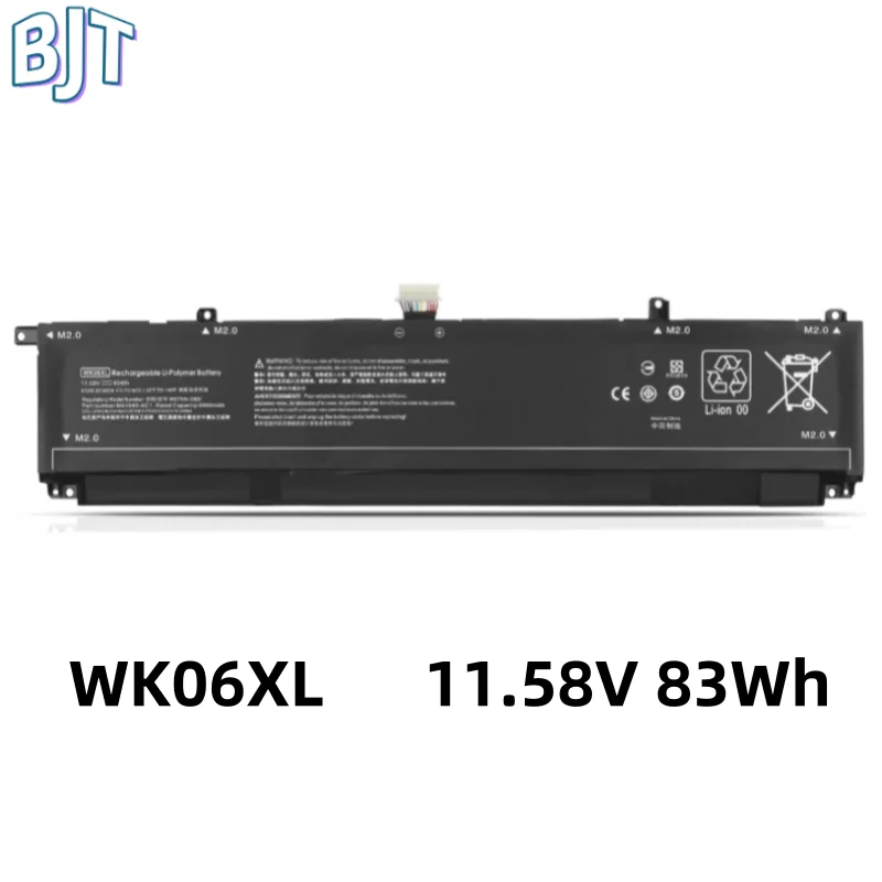 

New 11.58V 83Wh Laptop Battery WK06XL For HP OMEN 16-B 16-K 17-CK 17-CK0001NL M41640-AC1 M41711-005 HSTNN-OB21 9Cell