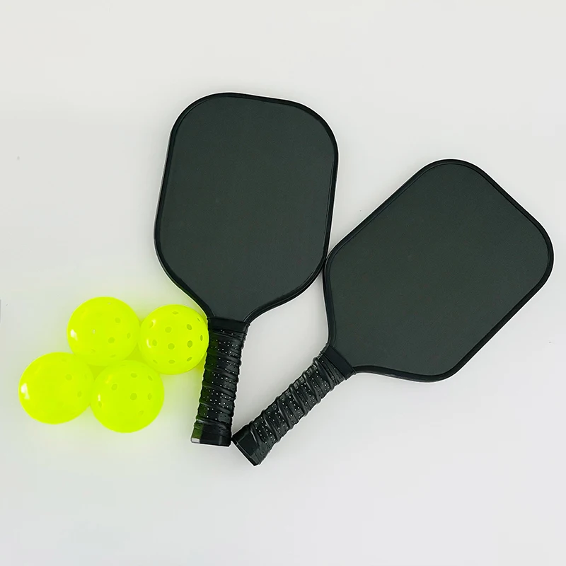 Custom High Quality Carbon Fiber Pickleball Paddle Set Of 4 Balls And 2 Pickleball Paddle