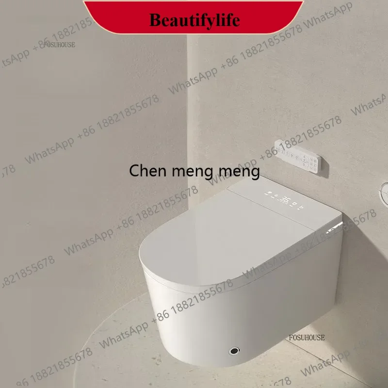 

F185 Wall-mounted Smart Toilet Bathroom Fixture Home Suspended Siphon Toilet Integrated Water Tank Intelligent WC Toilets