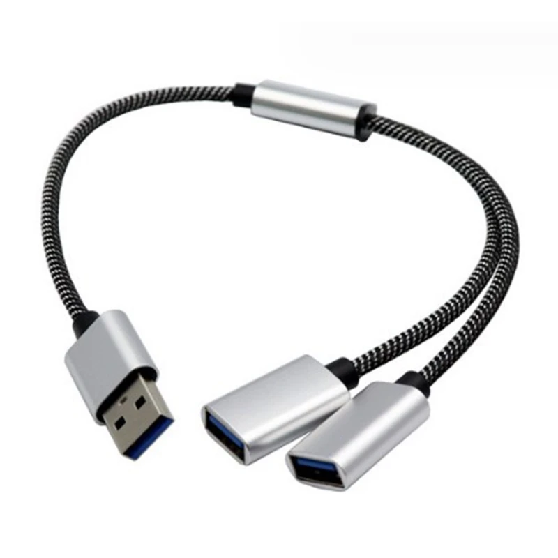 30/50/100cm USB Splitter Cable USB Male to 3/2 USB 2.0 Female Extension Cord ,USB Port Hub Data Power Split Adapter