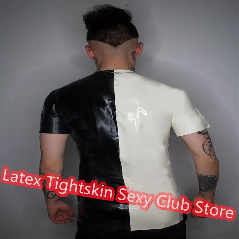 

Handmade Latex Men Sleeveless Shirt Man Sexy Tops Rubber Tank Vest Cosplay Costume