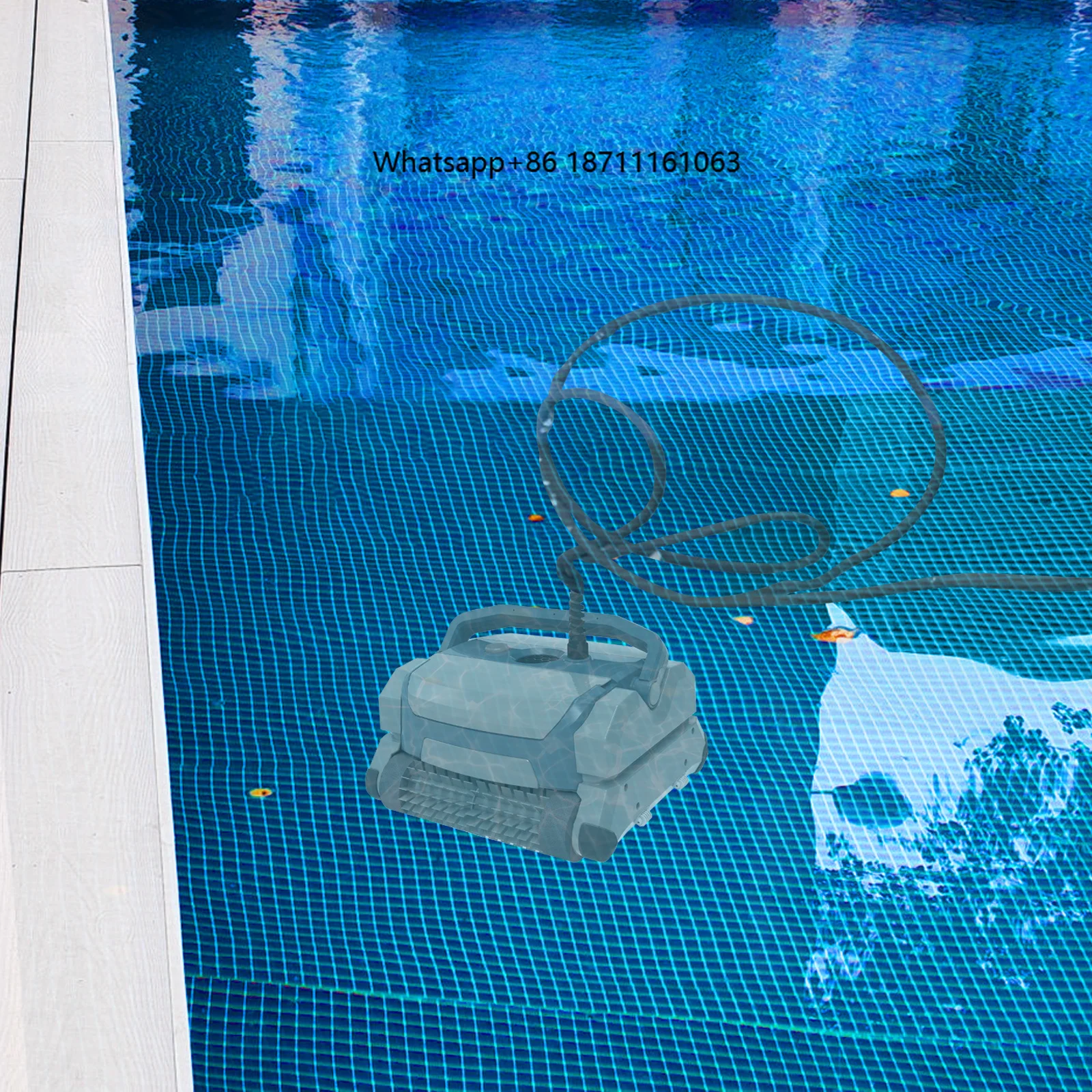 Electric Cordless Robotic Pool Cleaner Automatic Vacuum ABS Material for Swimming Pool