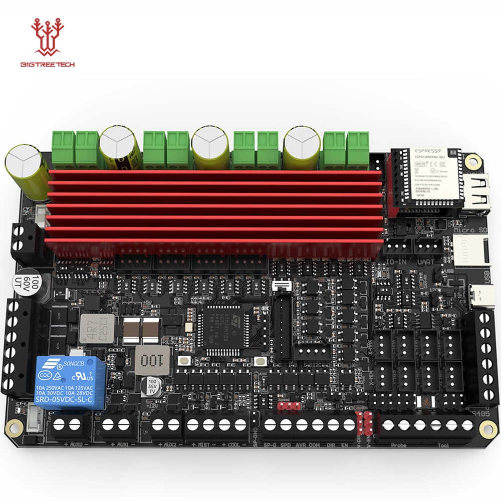 BIGTREETECH Scylla Scheda Madre 550MHz 32Bit ARM Cortex-M7 Scheda di Controllo CNC A Bordo 4 Driver TMC2160 Aggiornamenti PWM/RS485 Per RRF