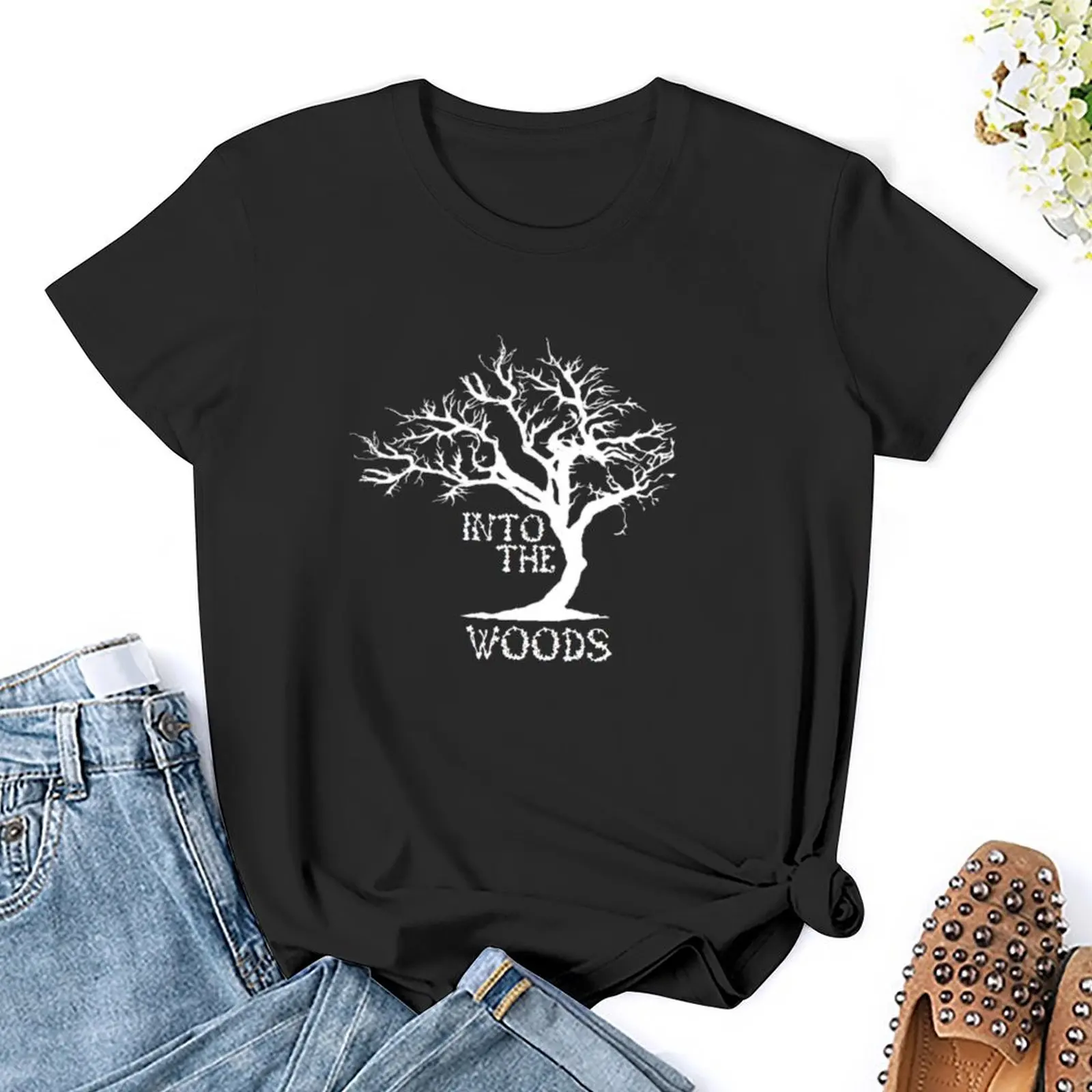 Do  woods tričko topy tees léto oblečení trička pro ženy pack