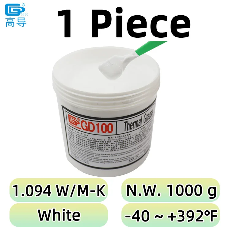 GD900 GD007 GD-2 Koelpasta Nettogewicht 1000g voor CPU GPU LED PS5 Printer Koeling Koeler Pasta Gips Koellichaam Compound CN