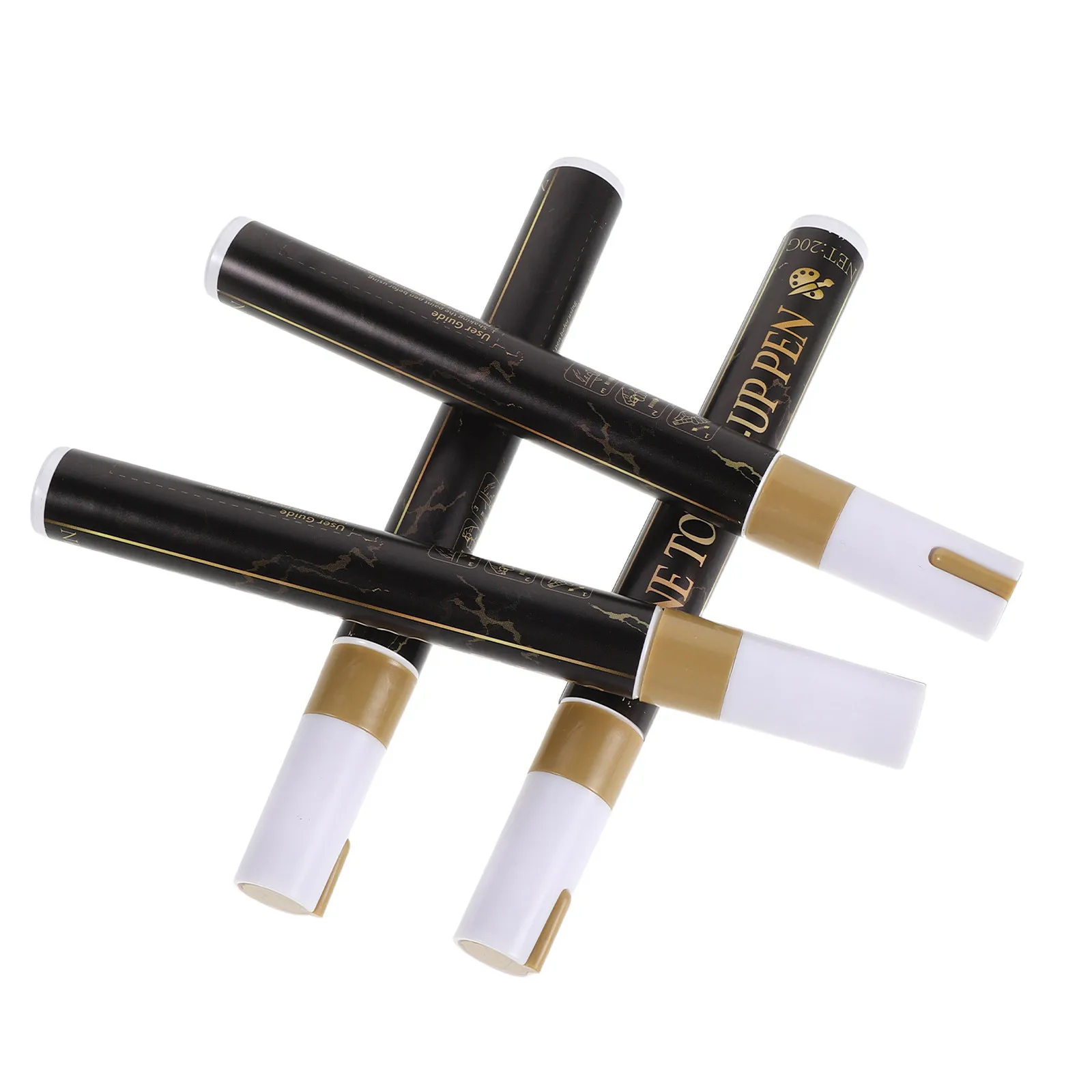 4Pcs Oil Based Paint Marker Pens Waterproof Stone Marking Gold Color for Granite Marble Tombstone Repair Headstone Lettering