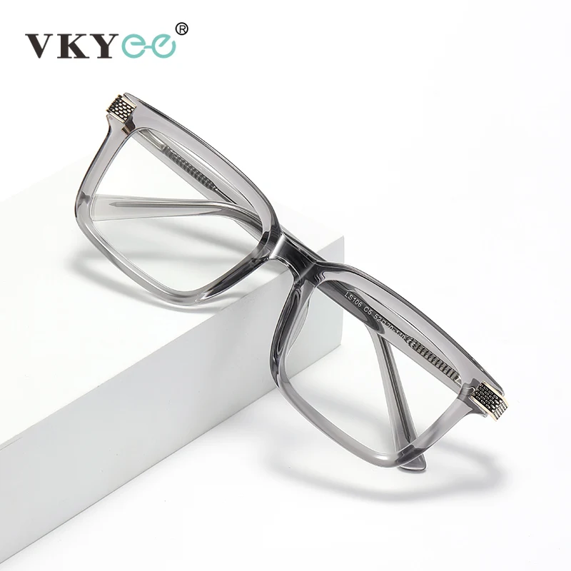 

VICKY New Fashion Geometric Square Personalized Design Men's and Women's Anti-Blue Light Glasses Customizable Prescription LS106
